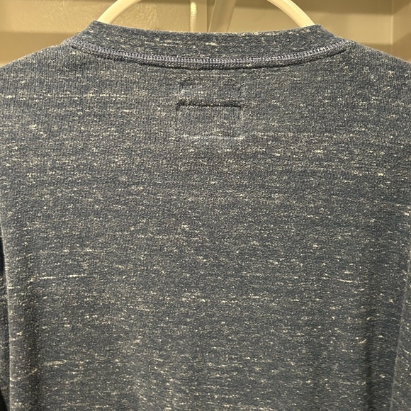 Foundry Blue Fleck Long Sleeve Henley - Picture 8 of 10